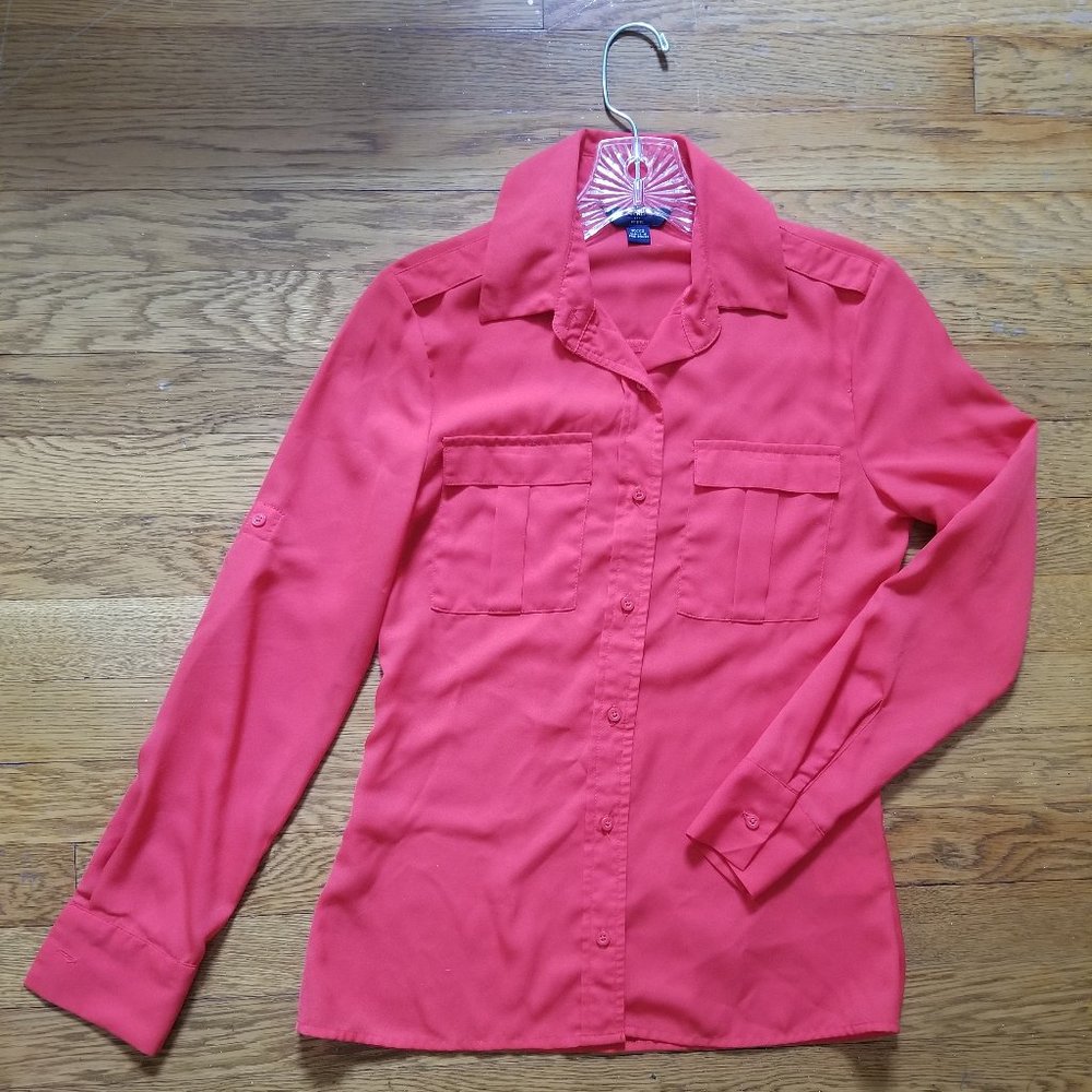 Banana Republic Red button-down shirt XXSP